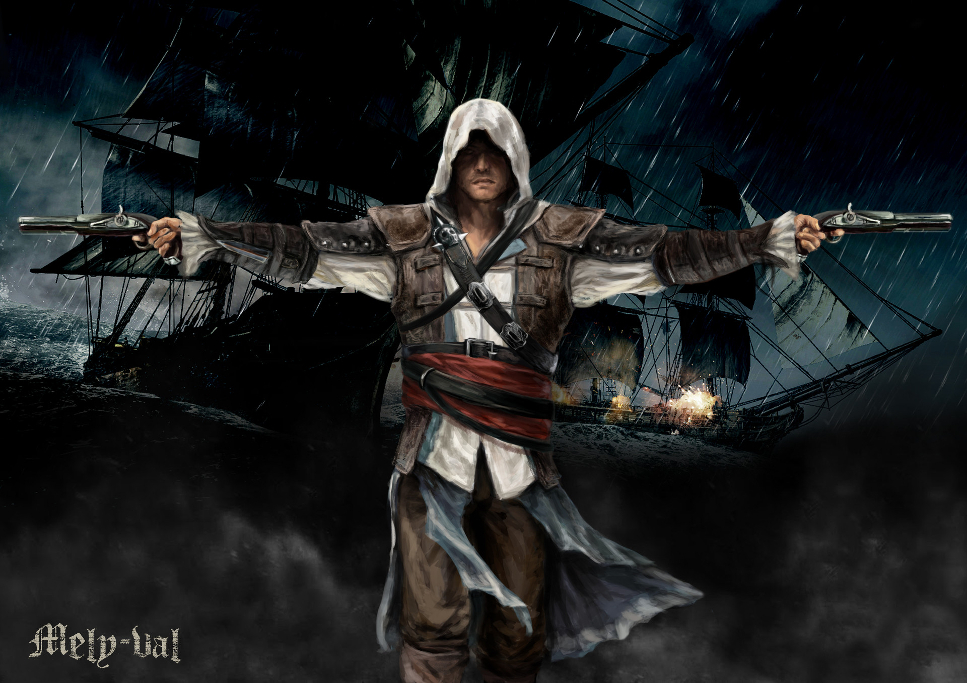 Artstation Assassins Creed 4 Black Flag Fanart Melani Alarcon