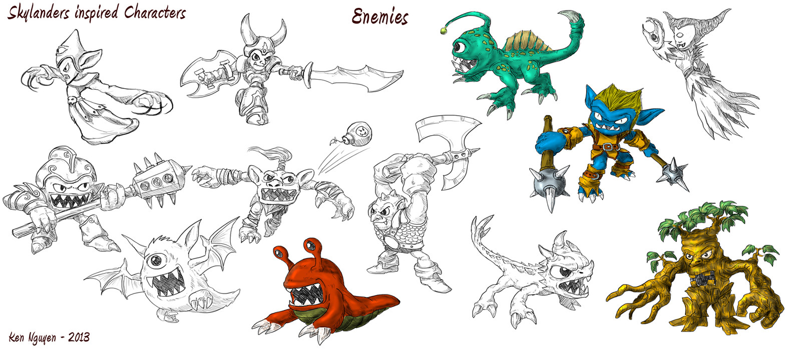 Ken Nguyen Skylanders Characters