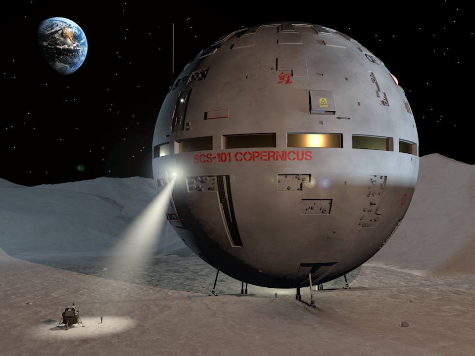 The JSP-II Copernicus investigating an interesting relic on Earth's moon
