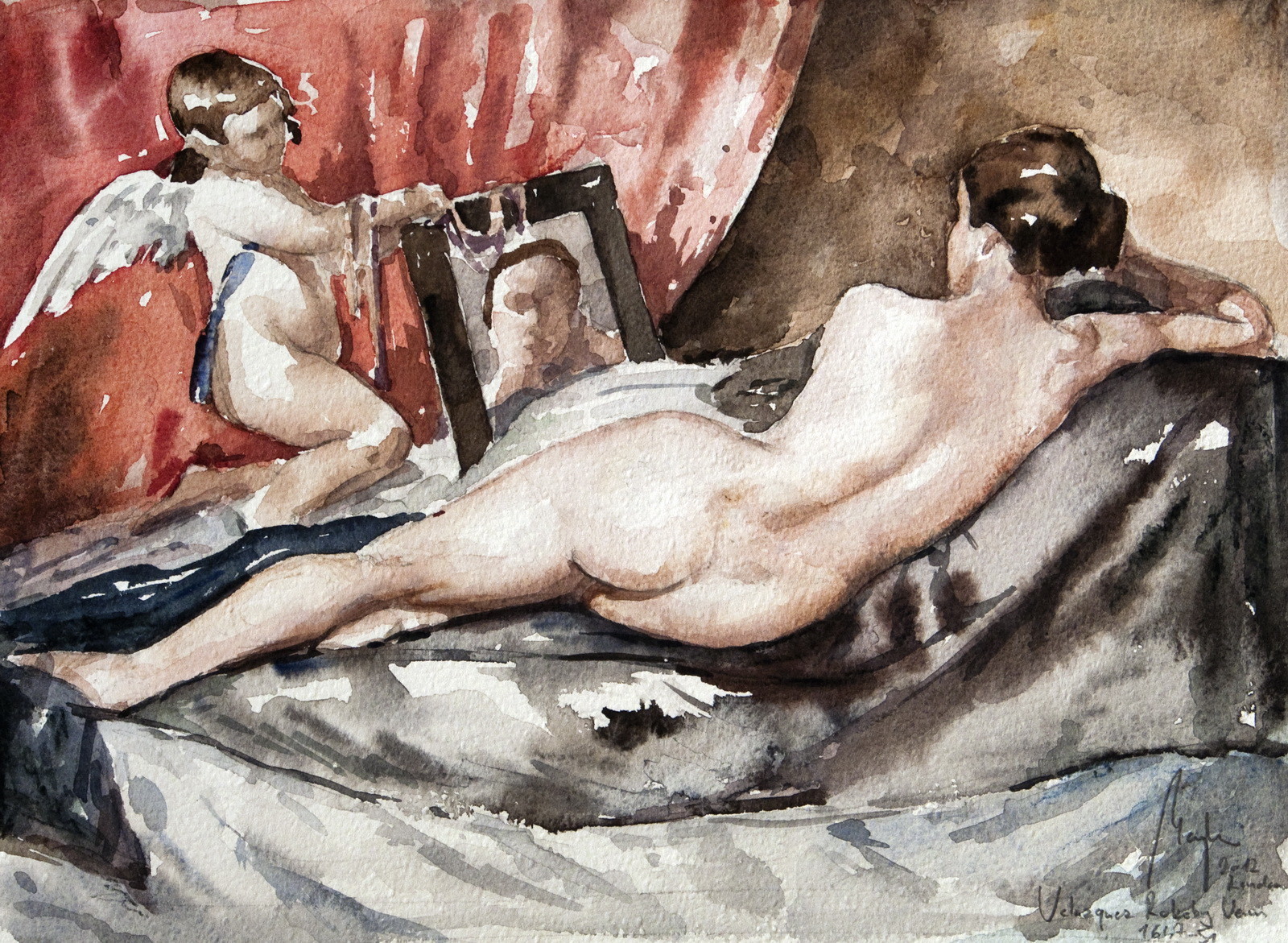 Velazquez Study (watercolor,  paper) / National Gallery, London