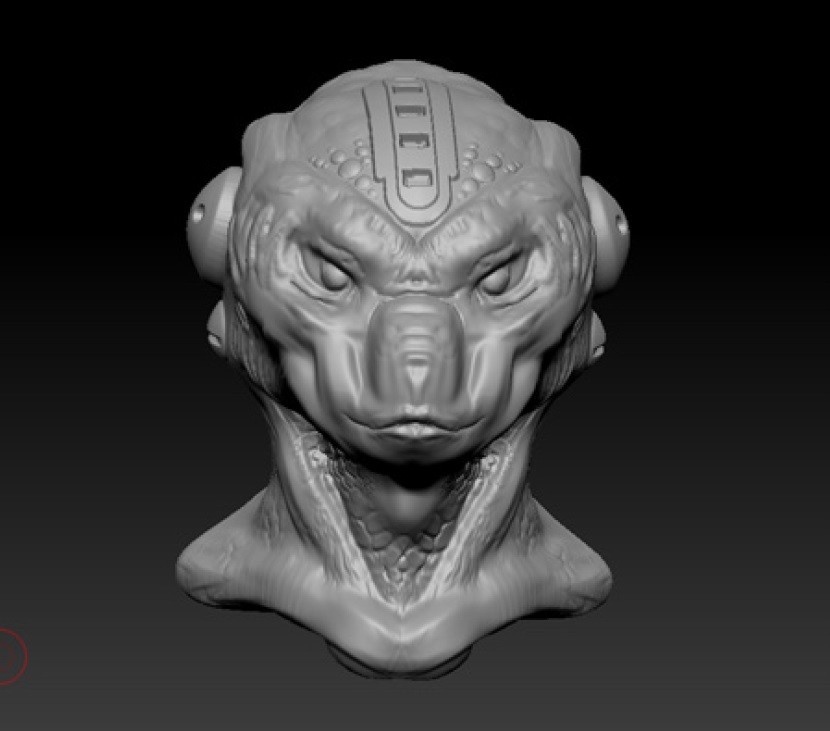 Artstation Alien Head Zbrush Nicky Martin