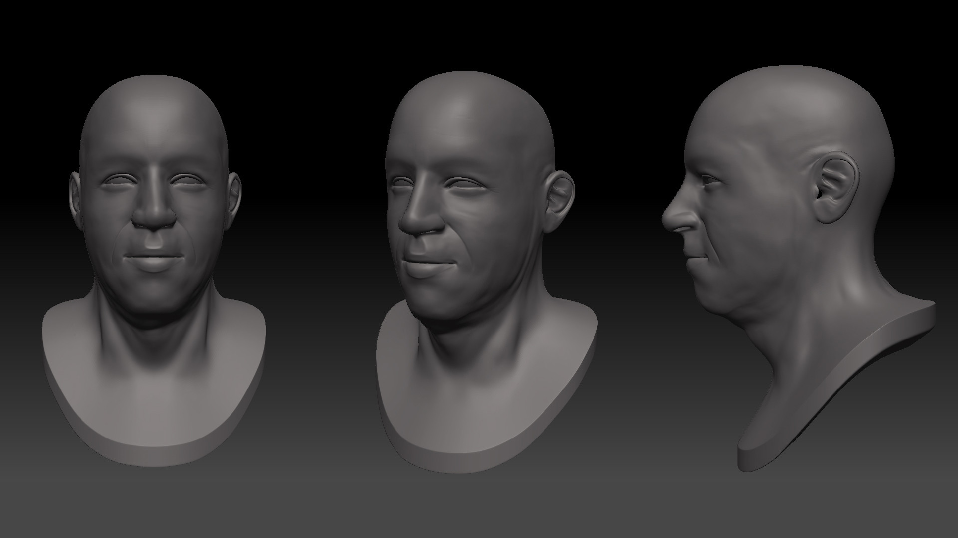 ArtStation - Vin Diesel Bust