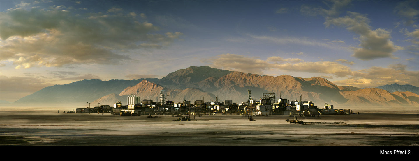 Artstation Mass Effect 2 Cinematic Matte Painting Jaime Jasso