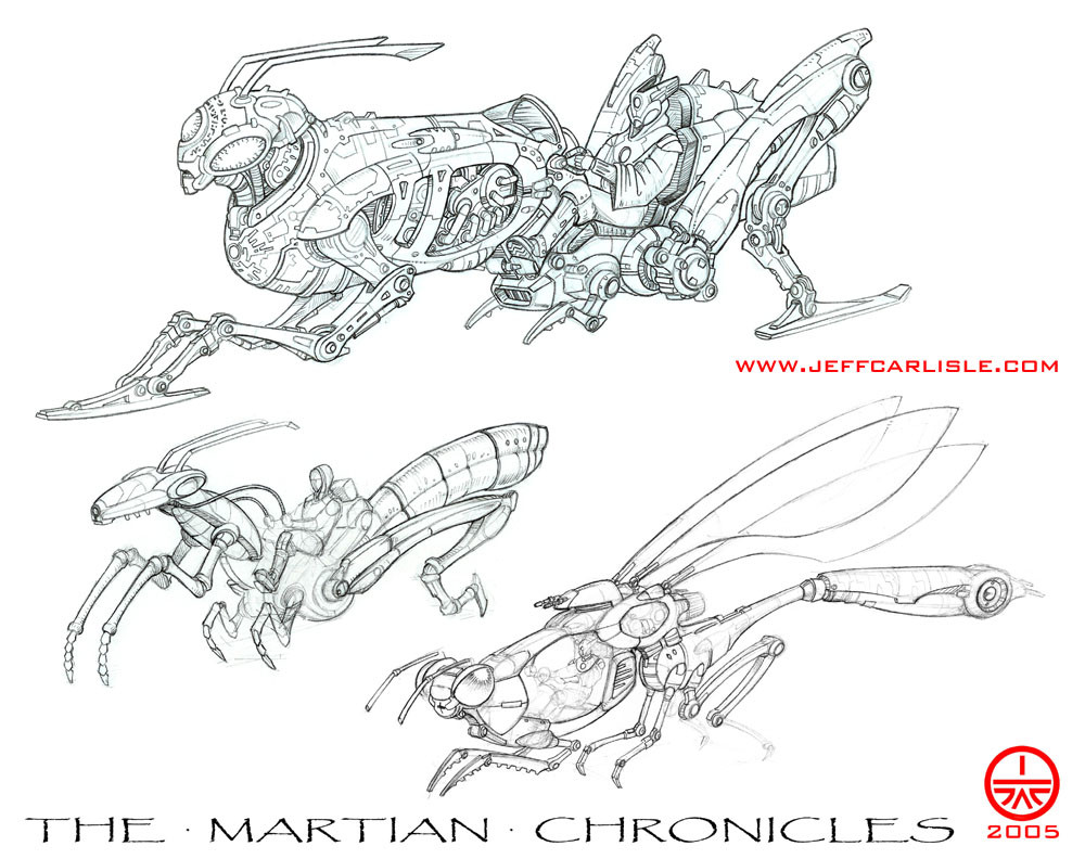 Jeff Carlisle - The Martian Chronicles designs circa 2005