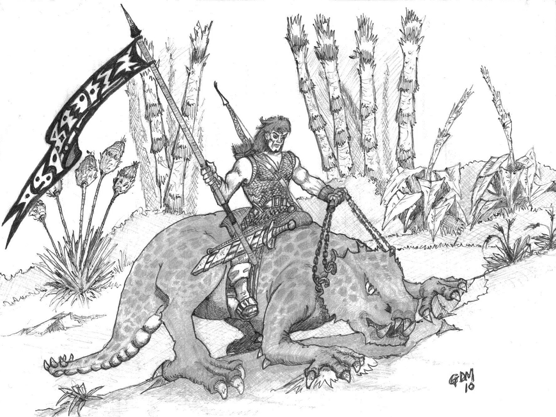 ArtStation - Elf Dragon rider.