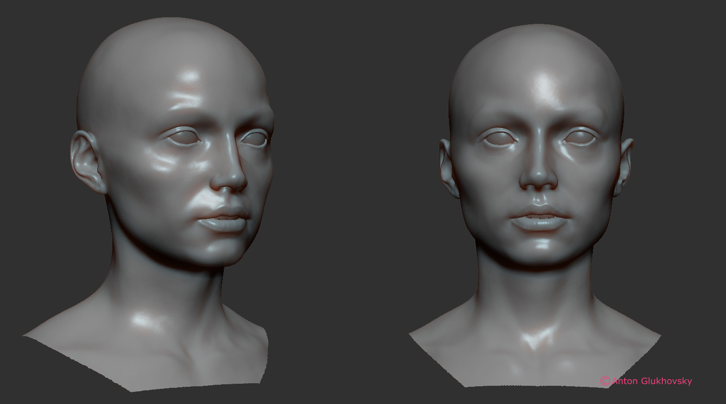 head is finished in principle, on to detailing from here