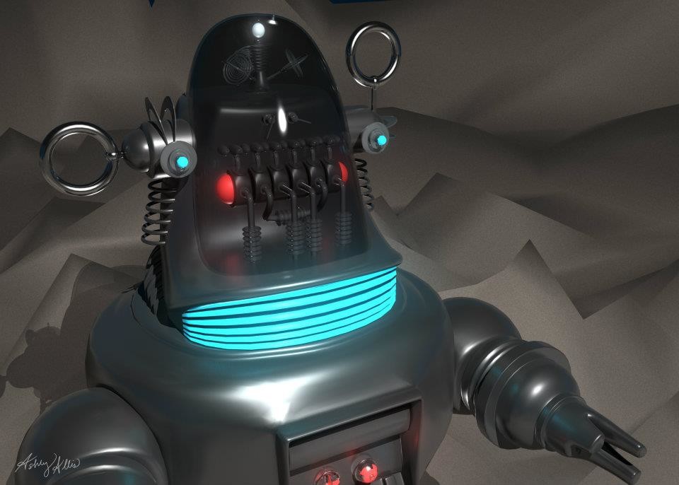 Artstation Robby The Robot 3d Model Ashley Allis