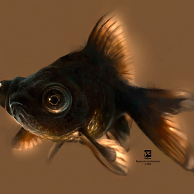 Psdelux 20160523 black gold fish psdelux