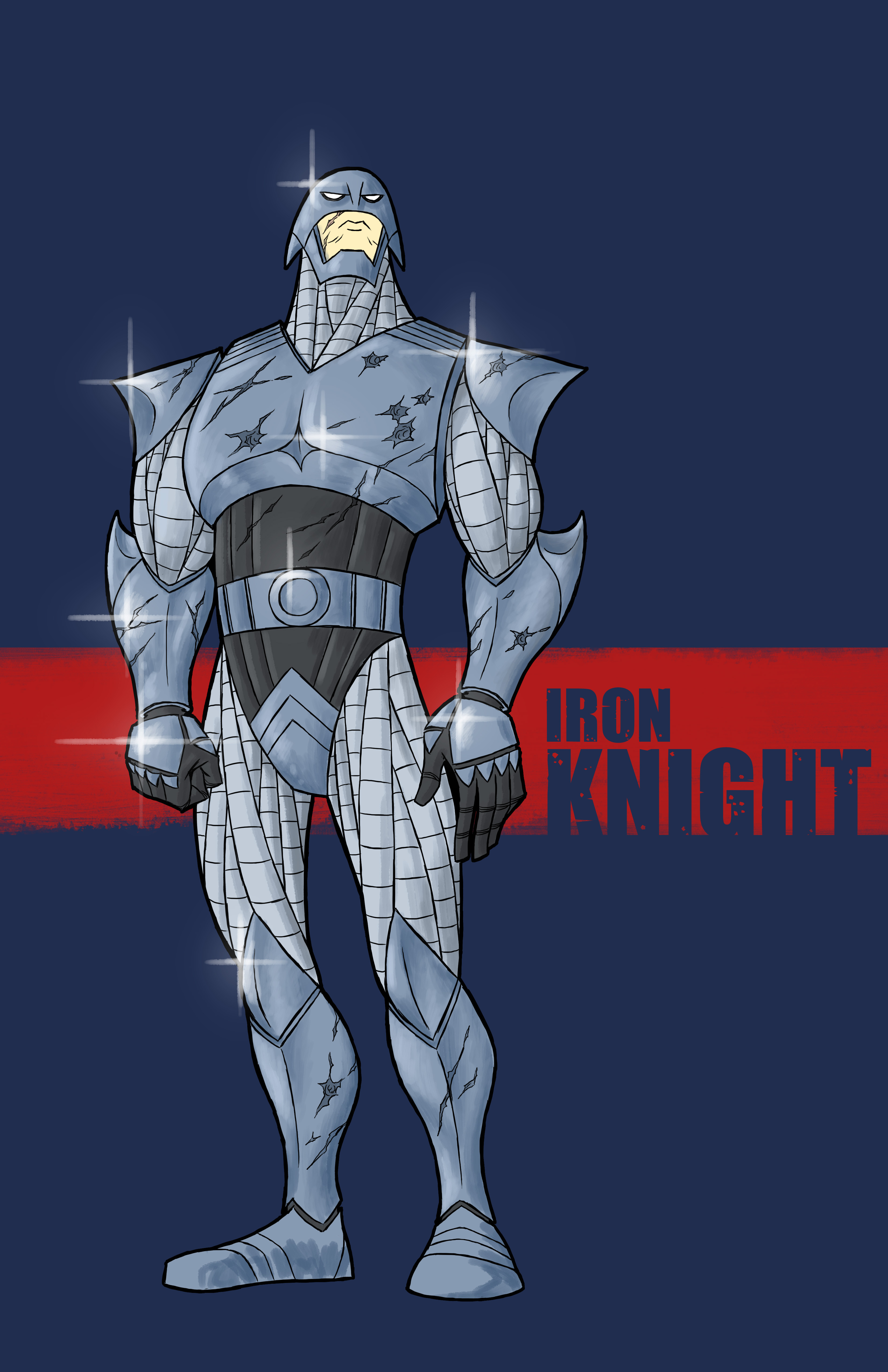 A powerful vigilante going by the alias Iron Knight. He fights against the evil corporations that took 
everything from him and his family. 