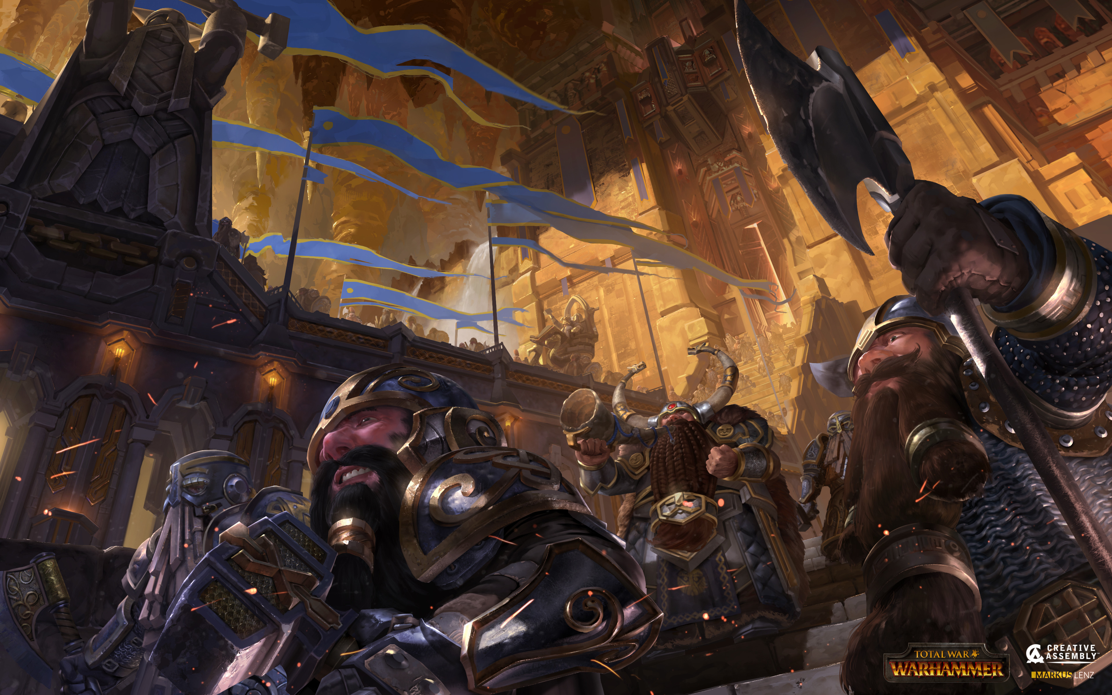 Total War Warhammer Dwarf Loading Screen by Markus Lenz r