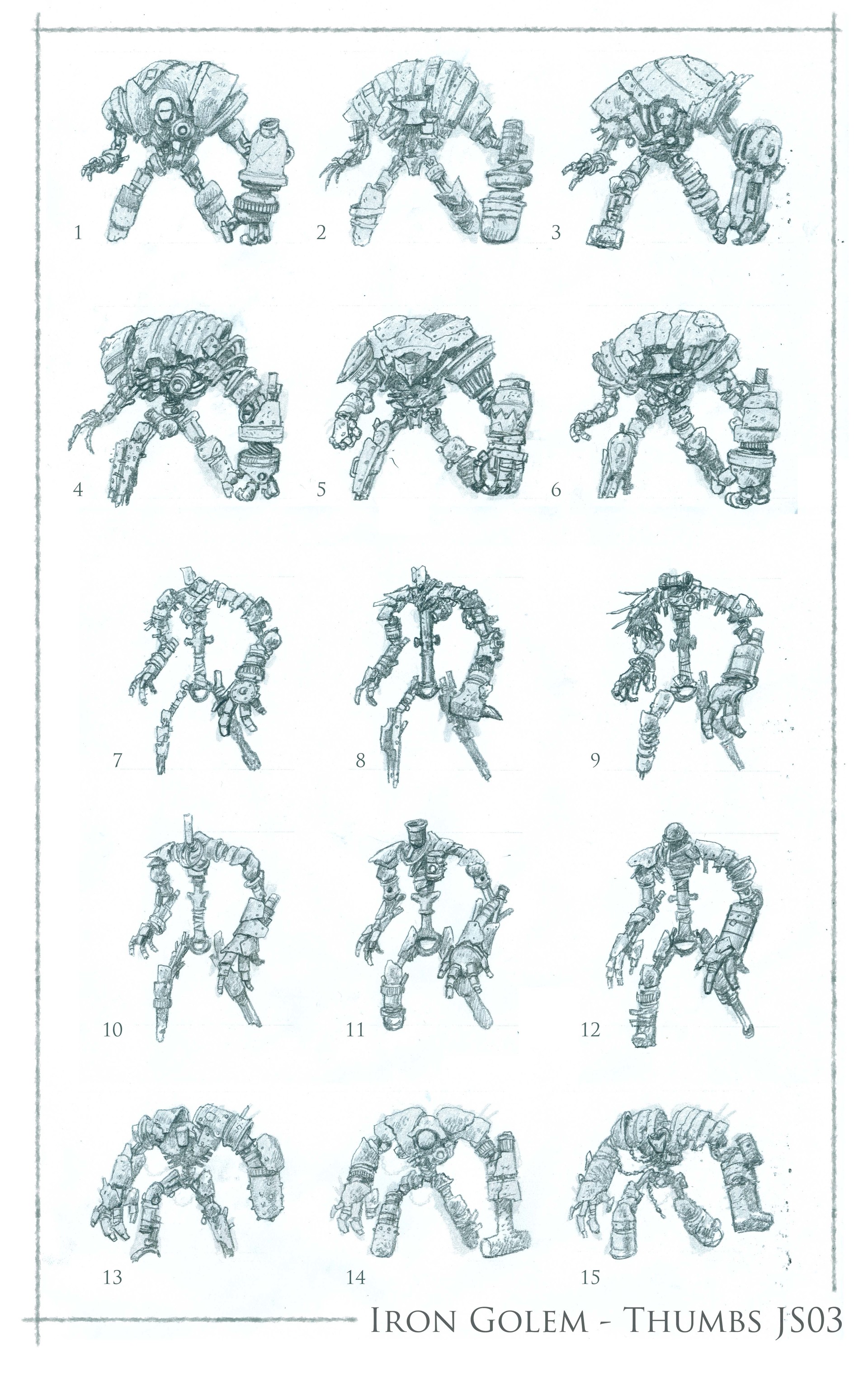 Jonathan Standing - Titans - Golem Triptych