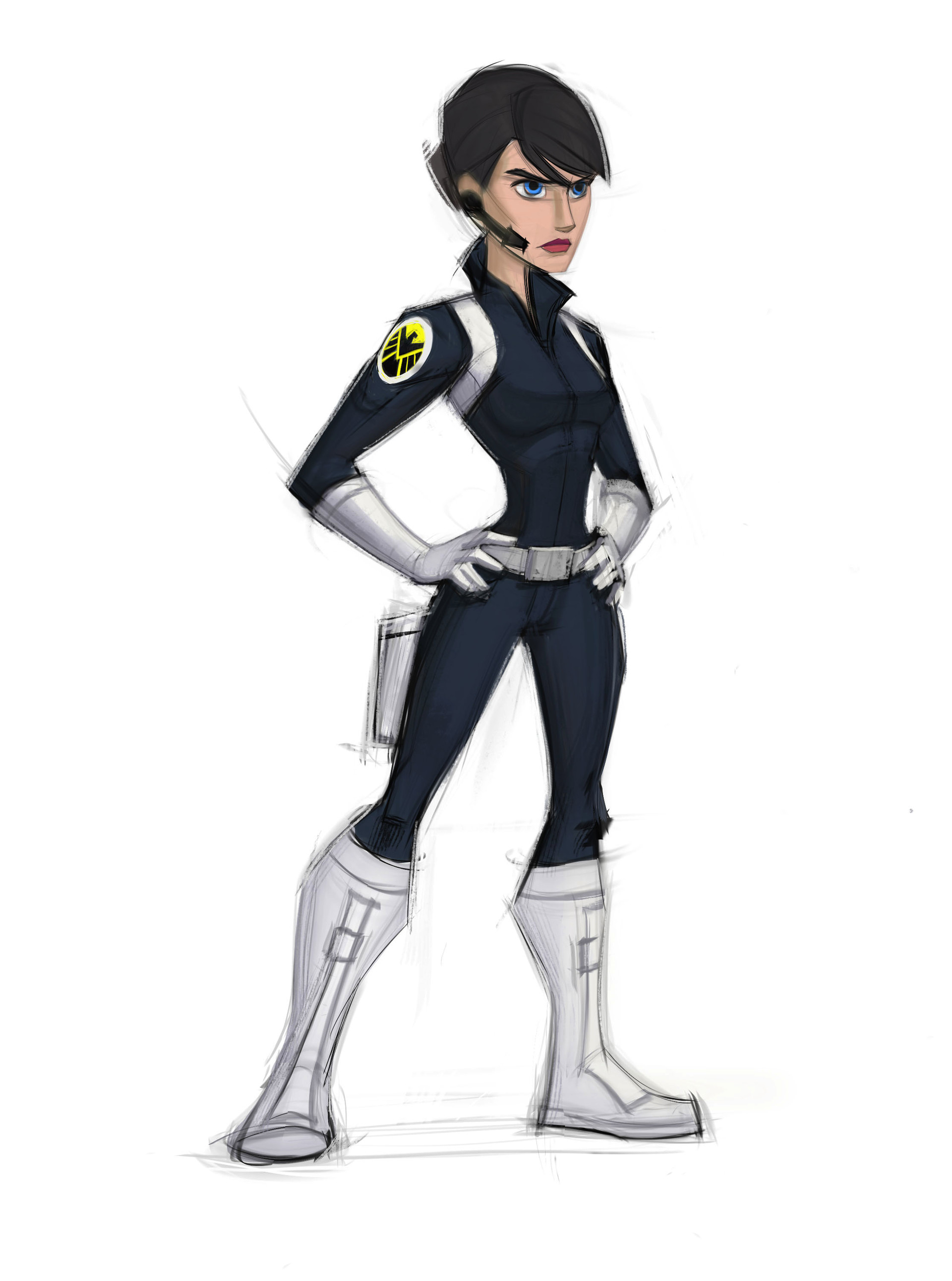 Artstation Rough Concept Of Maria Hill For Disney Infinity Marvel Josh Black