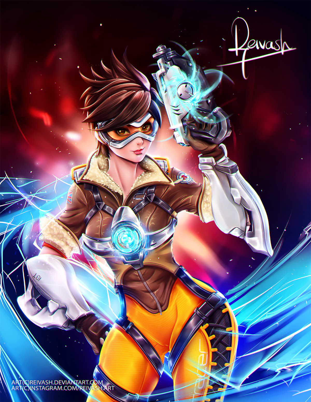 Overwatch: Tracer by Jazz Siy Art