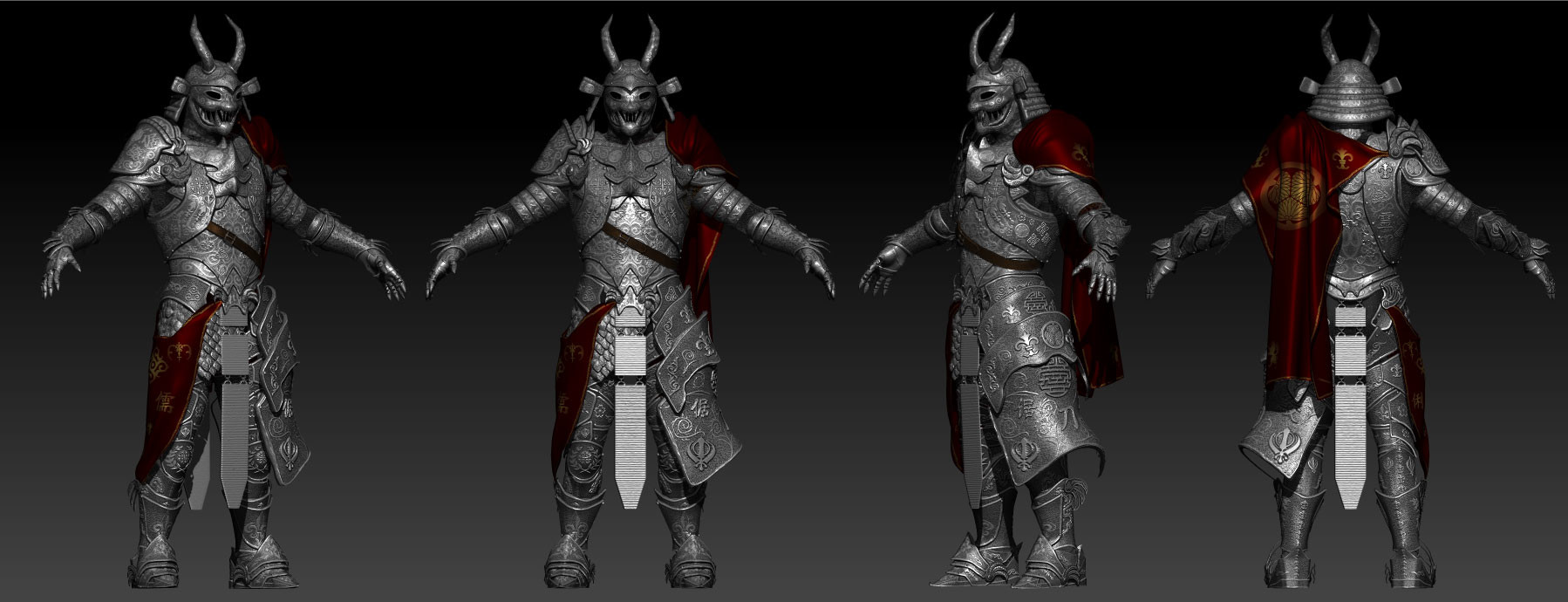 Artstation Samurai Fantasy Armor Pablo Garcia