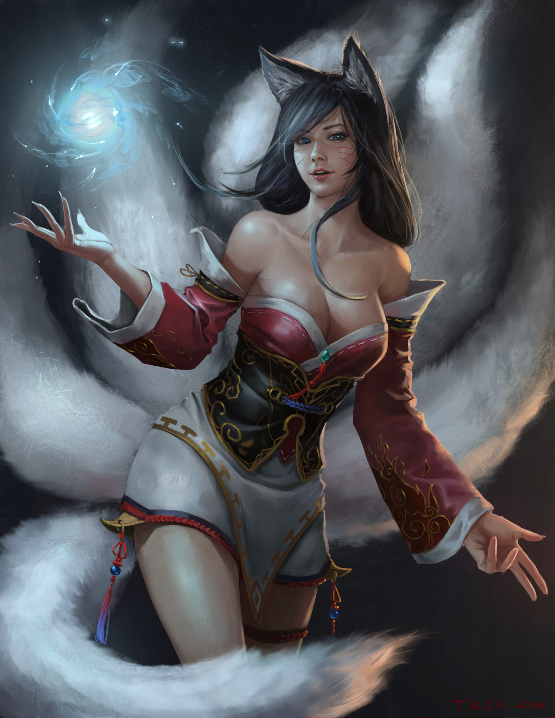 Artstation League Of Legends Ahri Alen Rocha
