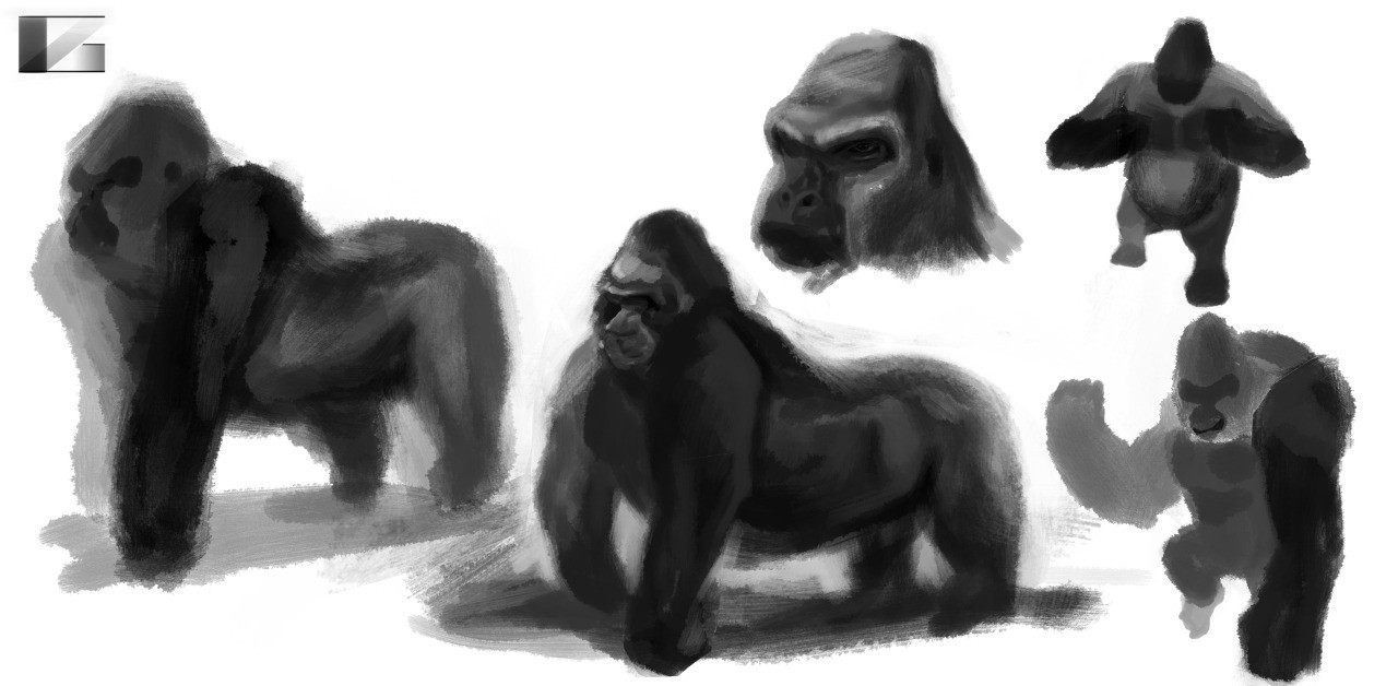 ArtStation - Gorilla shapes