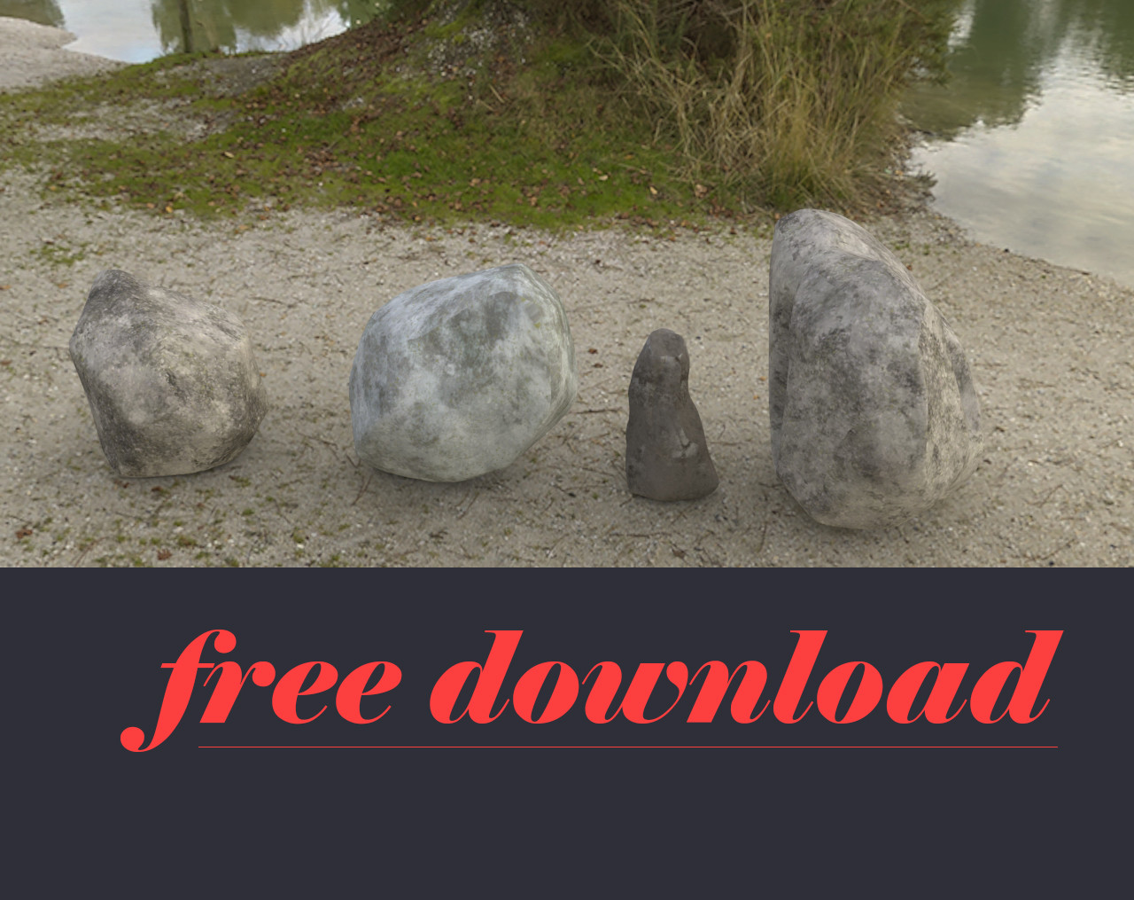 Artstation Free Rocks 4 3d Models Andres Rojo