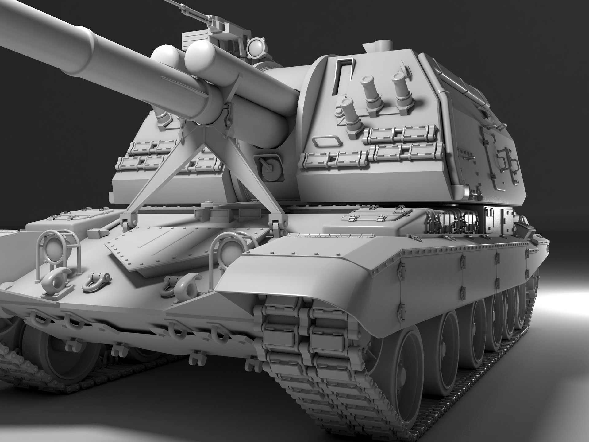 Artstation 2s19 Msta S Self Propelled 152 Mm Howitzer 19 Evgen Davydiuk
