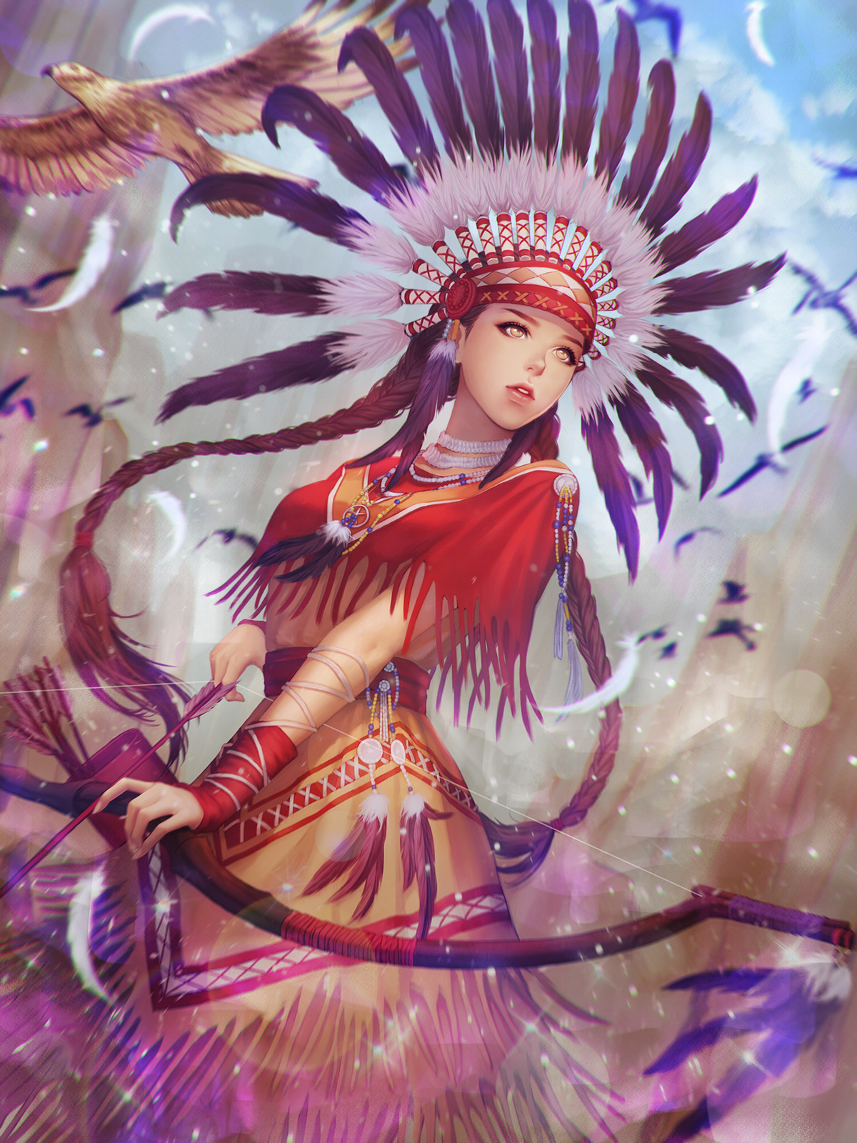 Artstation Native American Girl N P Y E Wikimedia commons has media related to native american art. artstation native american girl n p y e