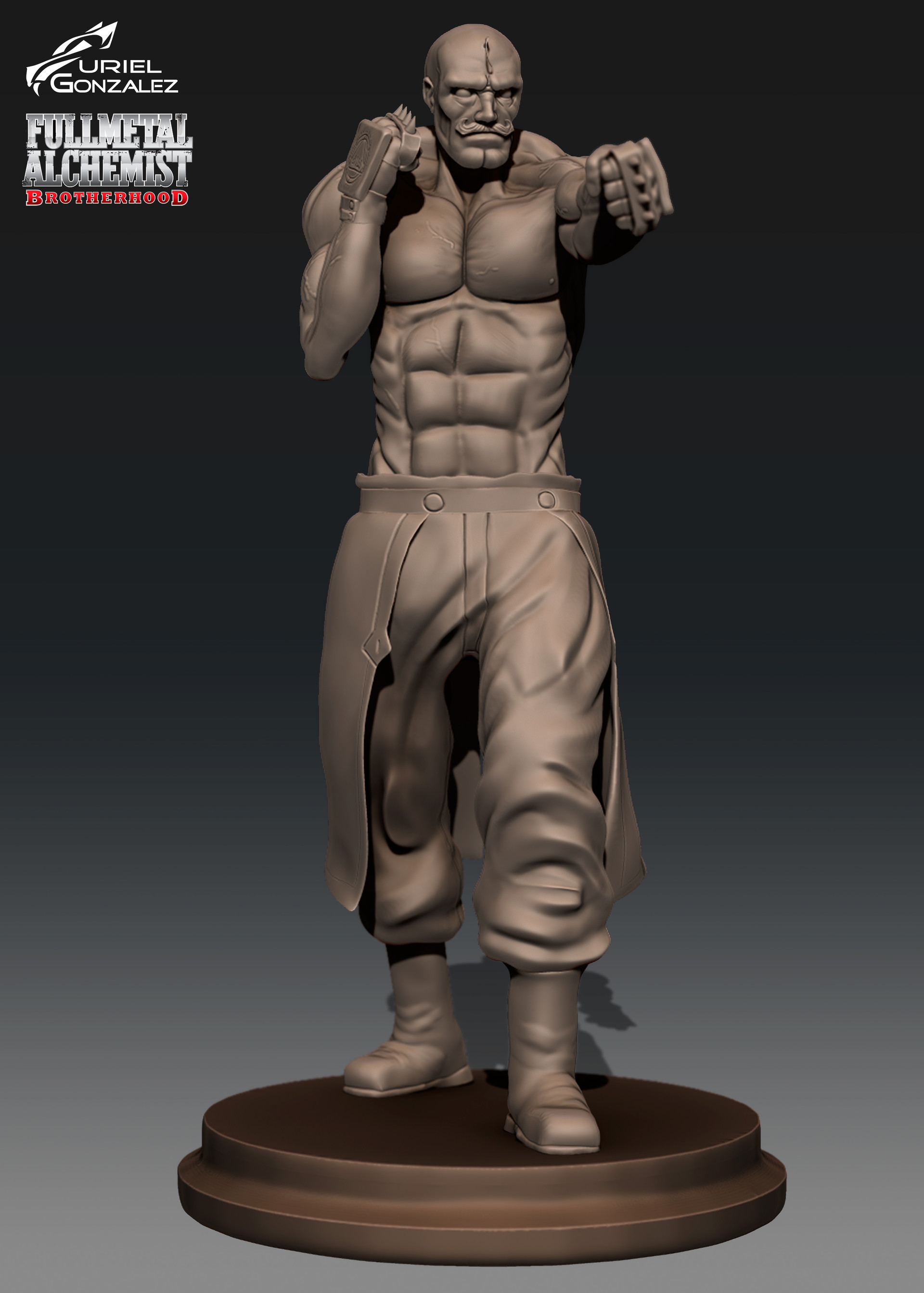 Artstation Major Armstrong Fullmetal Alchemist Uriel Gonzalez