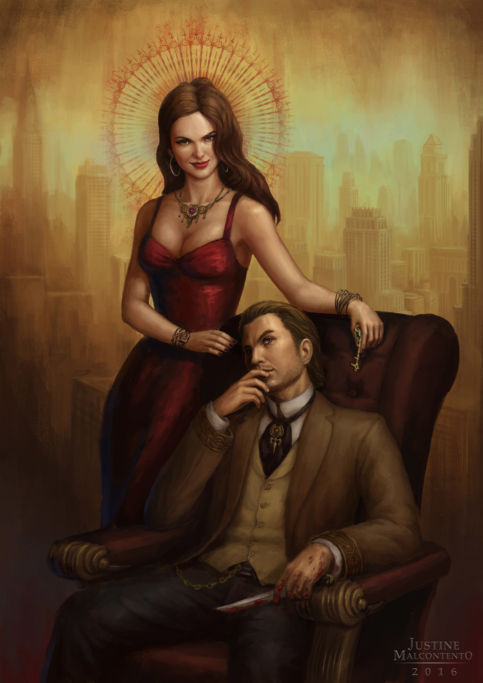 Artstation Uncrowned Queen King Justine Malcontento