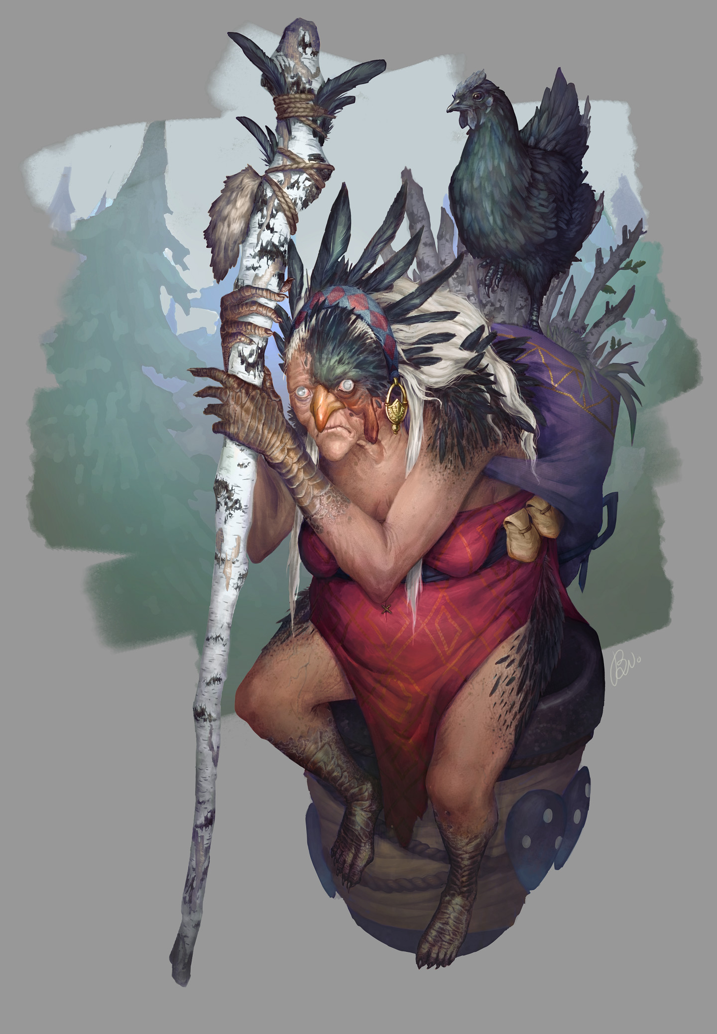 wallpapers Baba Yaga Concept Art artstation baba yaga brenda van vugt