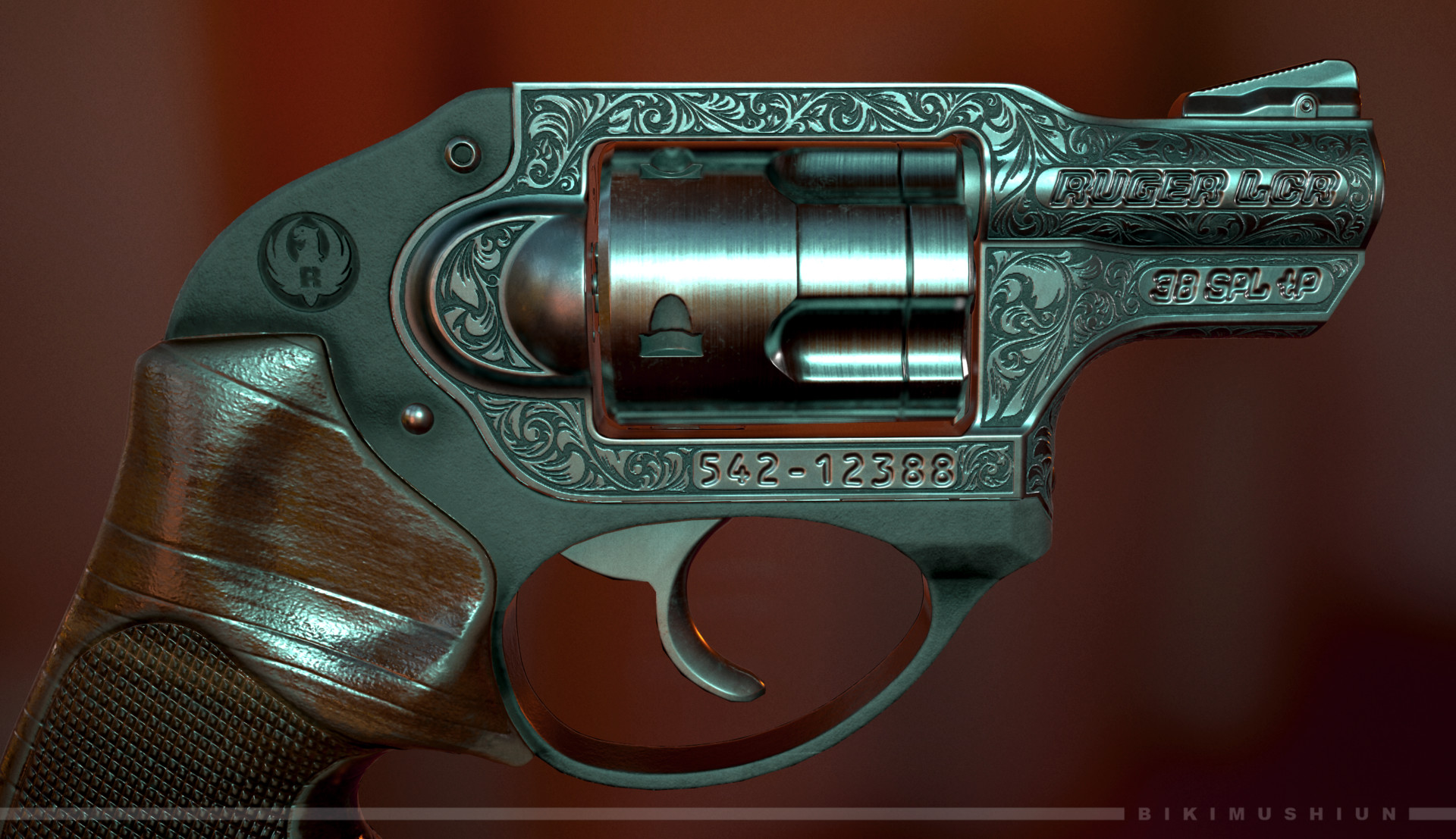Artstation Ruger Lcr Engraved Version Maxim Rakov