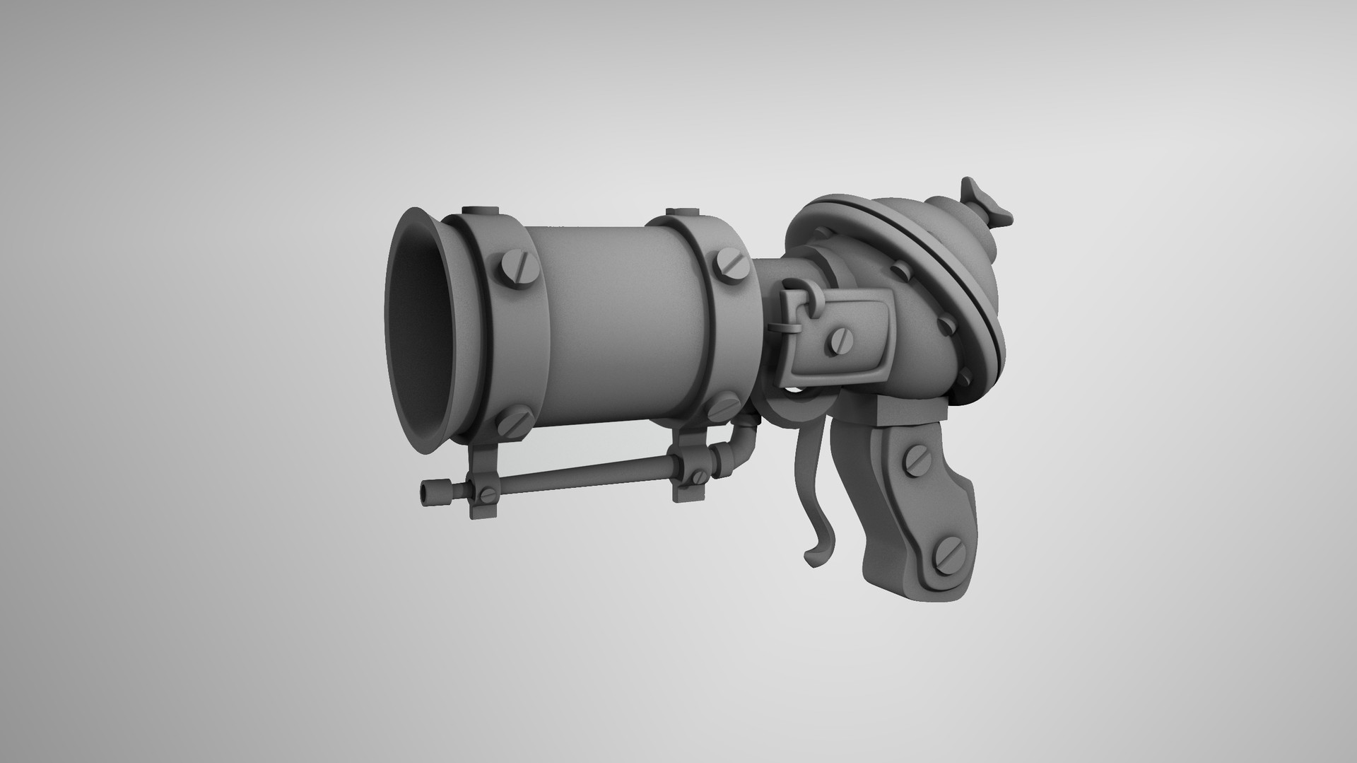 ArtStation Steam Gun Personal Study