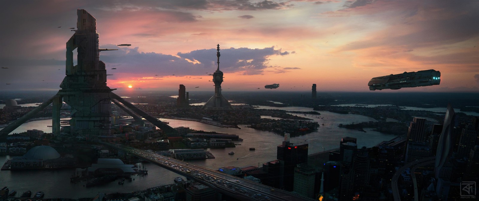 Futuristic Cityscape 2