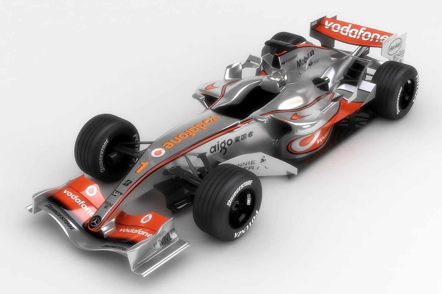MINICHAMPS 1/43 Vodafone McLAREN Mercedes MP4-22 L.Hamilton
