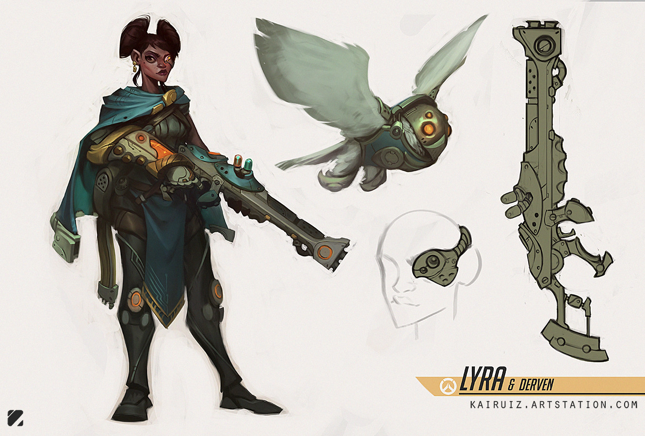 ArtStation - Lyra & Derven - Overwatch fan character concept