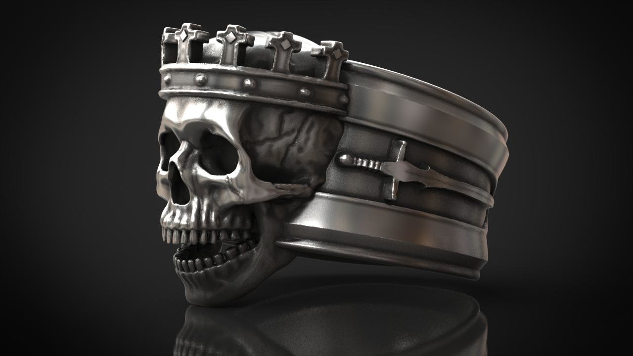 Skull king ring top