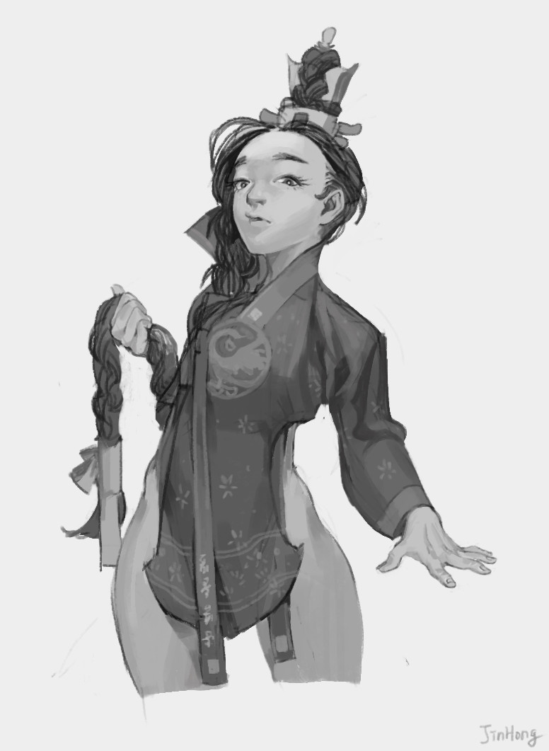 ArtStation - The long hair