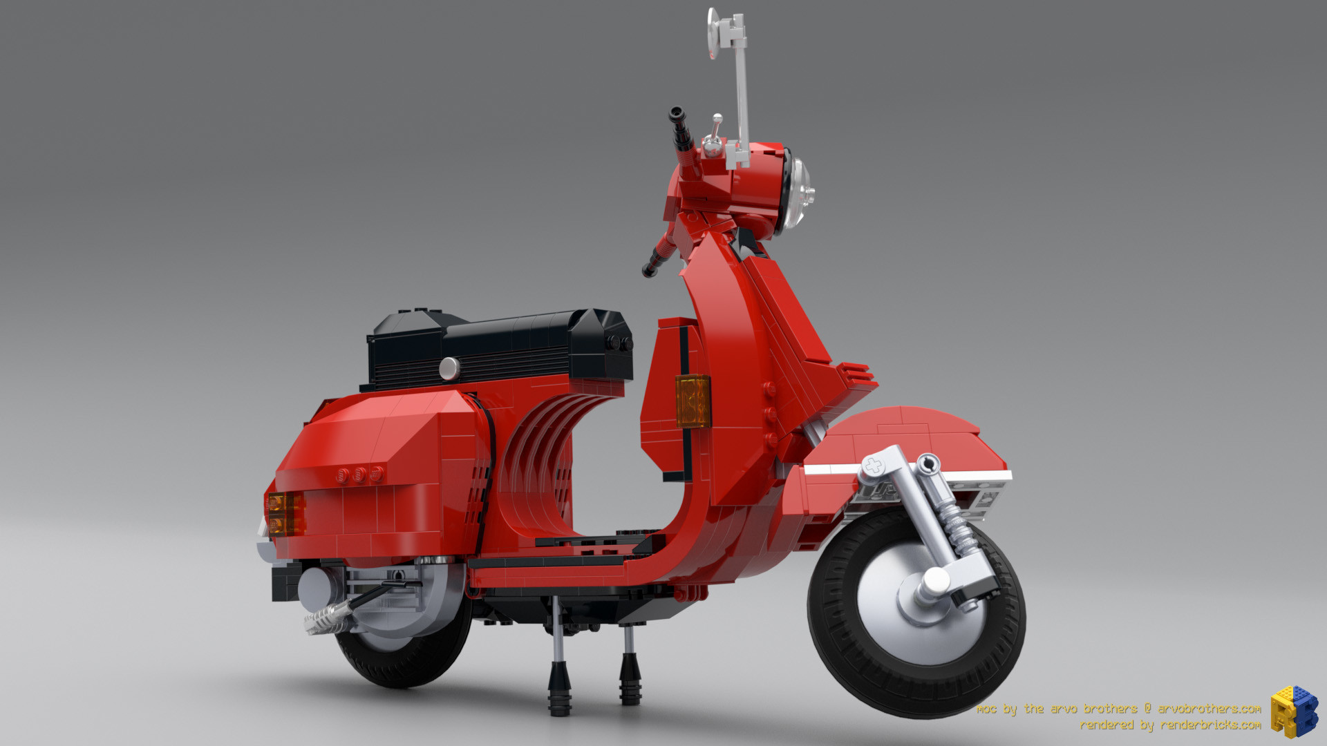 Renderbricks ® Lego® Piaggio Vespa P200