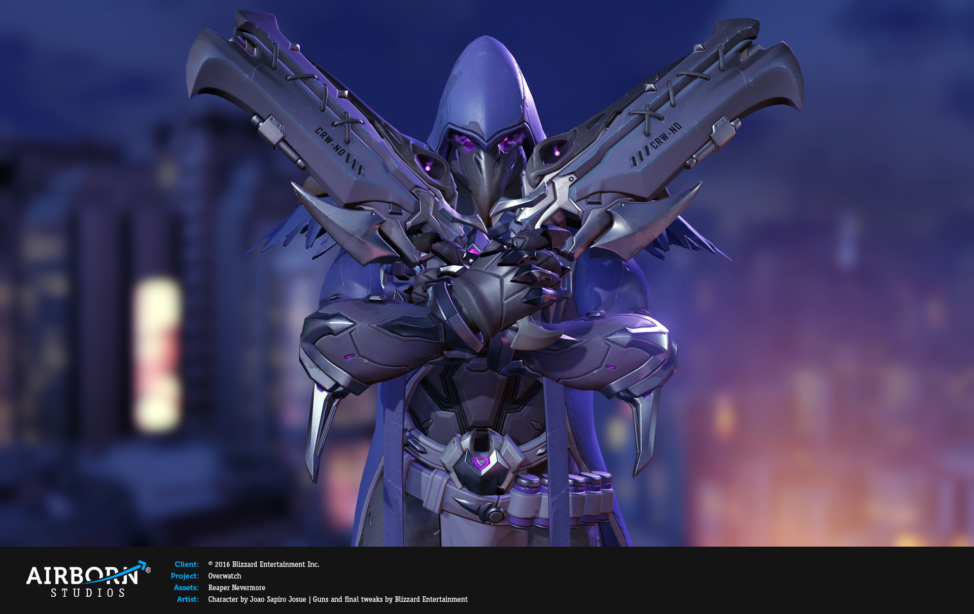 Artstation Overwatch Nevermore Reaper Joao Sapiro Josue