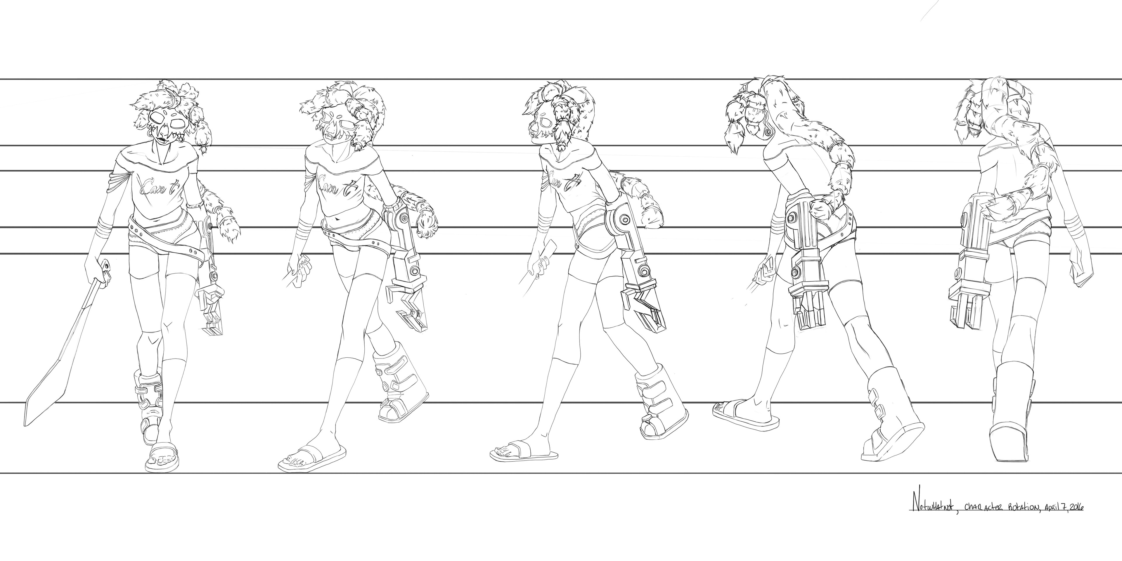 Character rotation