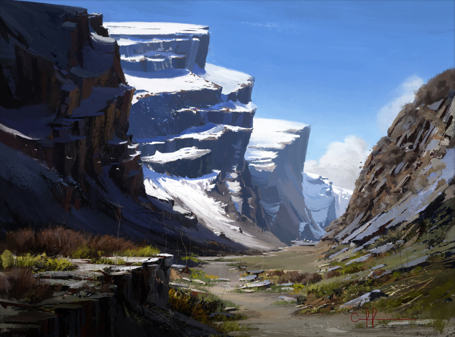 Artstation Himalayan Valley Cosmin Hrincu