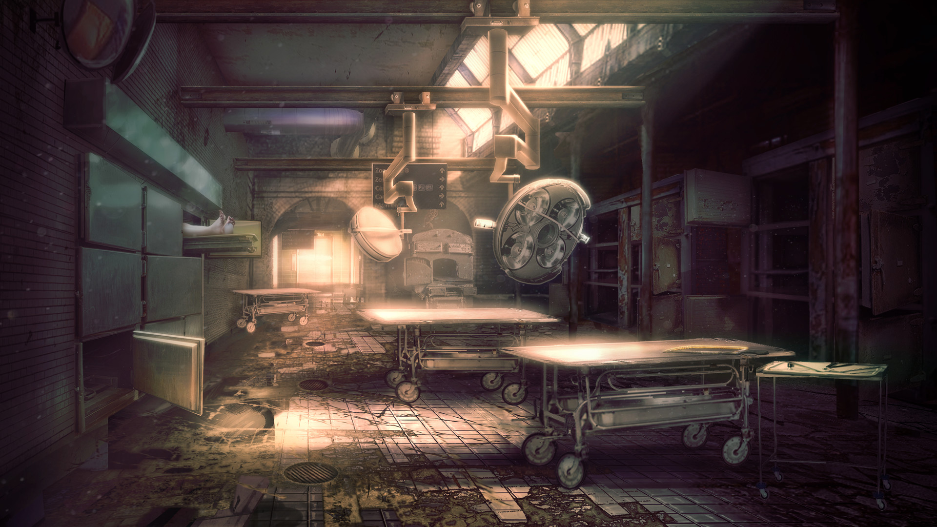 ArtStation - The Morgue in the Abandoned Asylum