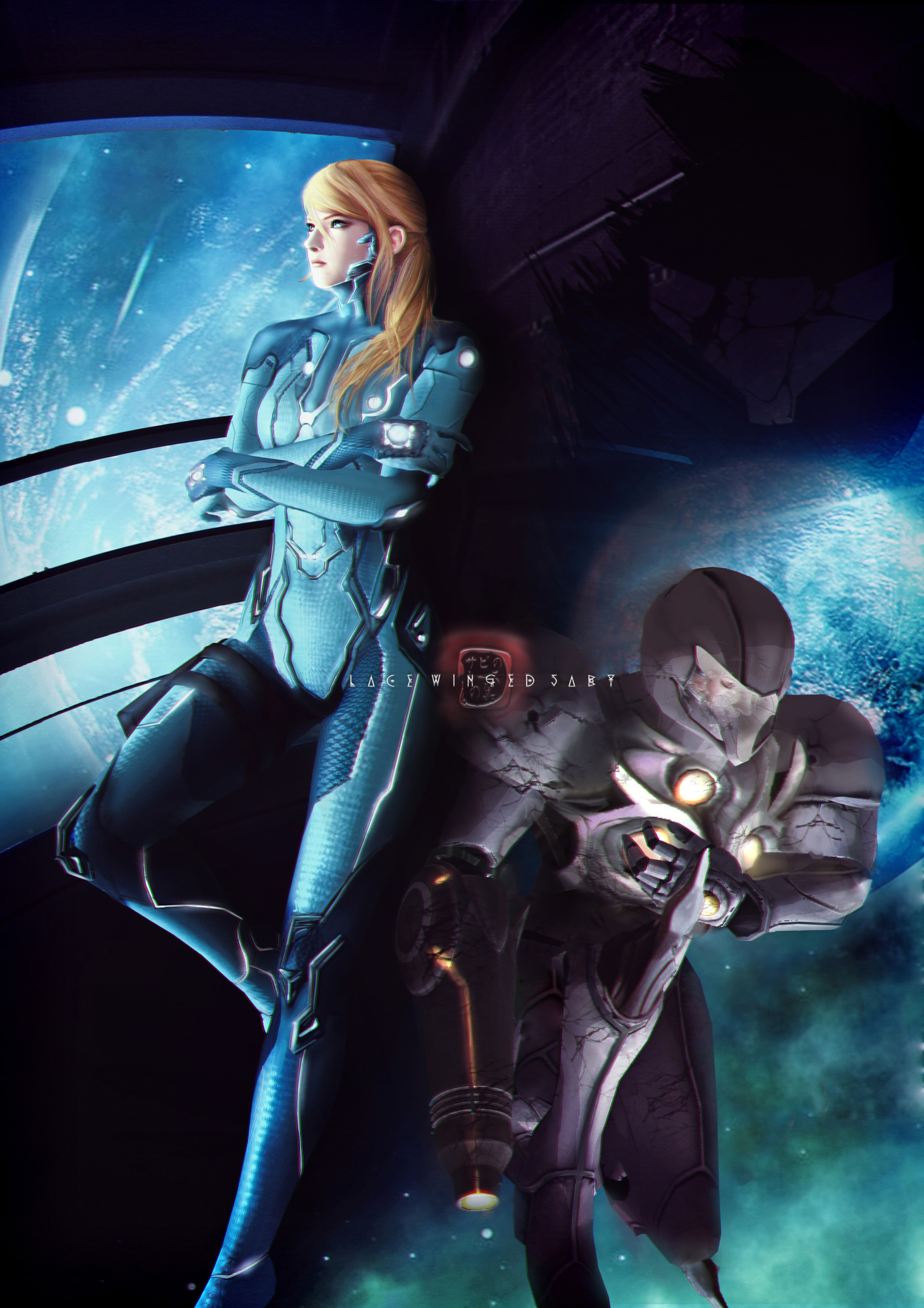 Artstation Samus Aran Metroid Commission