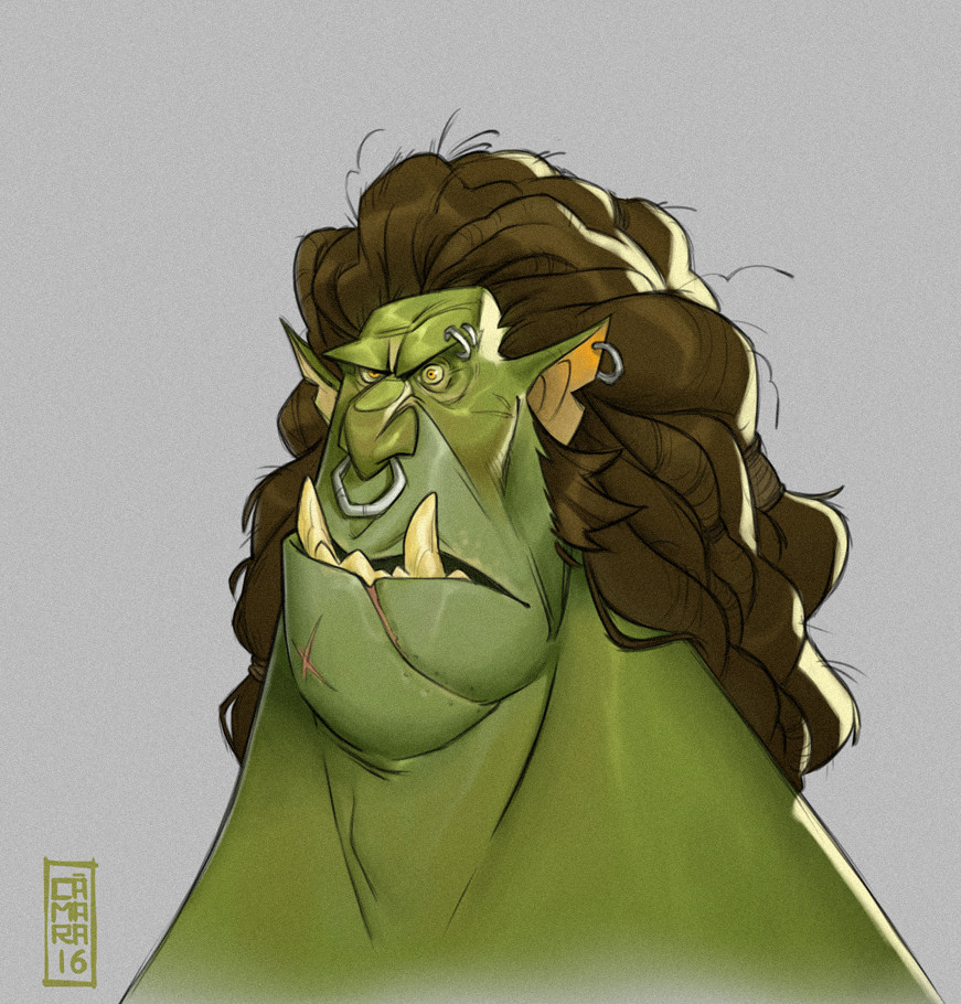 ArtStation Orc Scum may I use your shampoo?