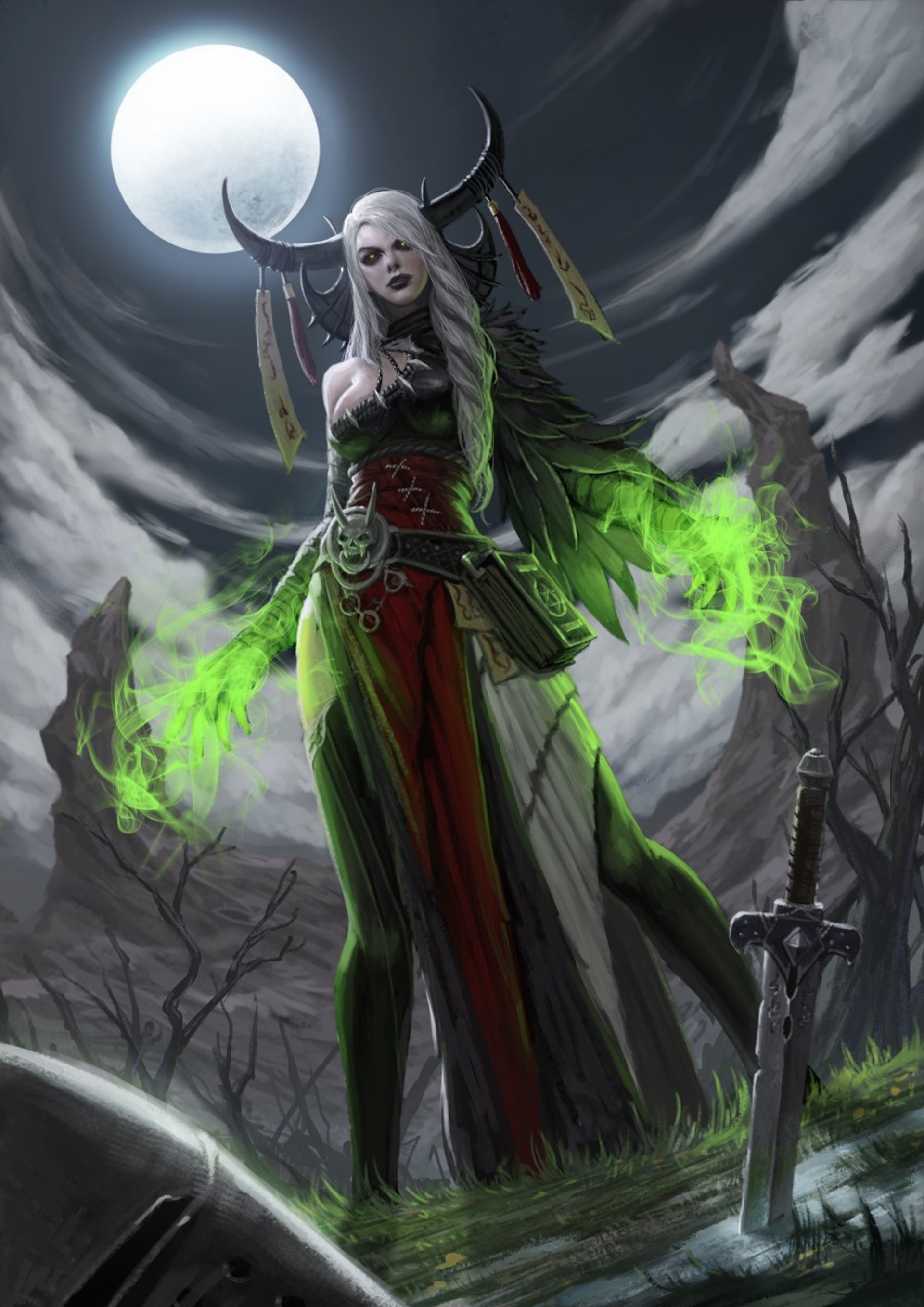ArtStation ghost magician