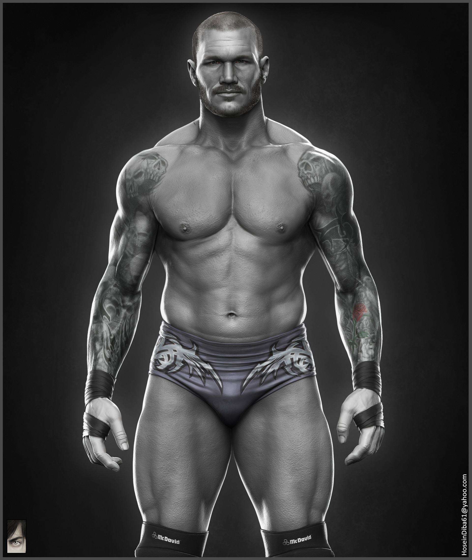 Artstation Randy Orton Wwe Hossein Diba