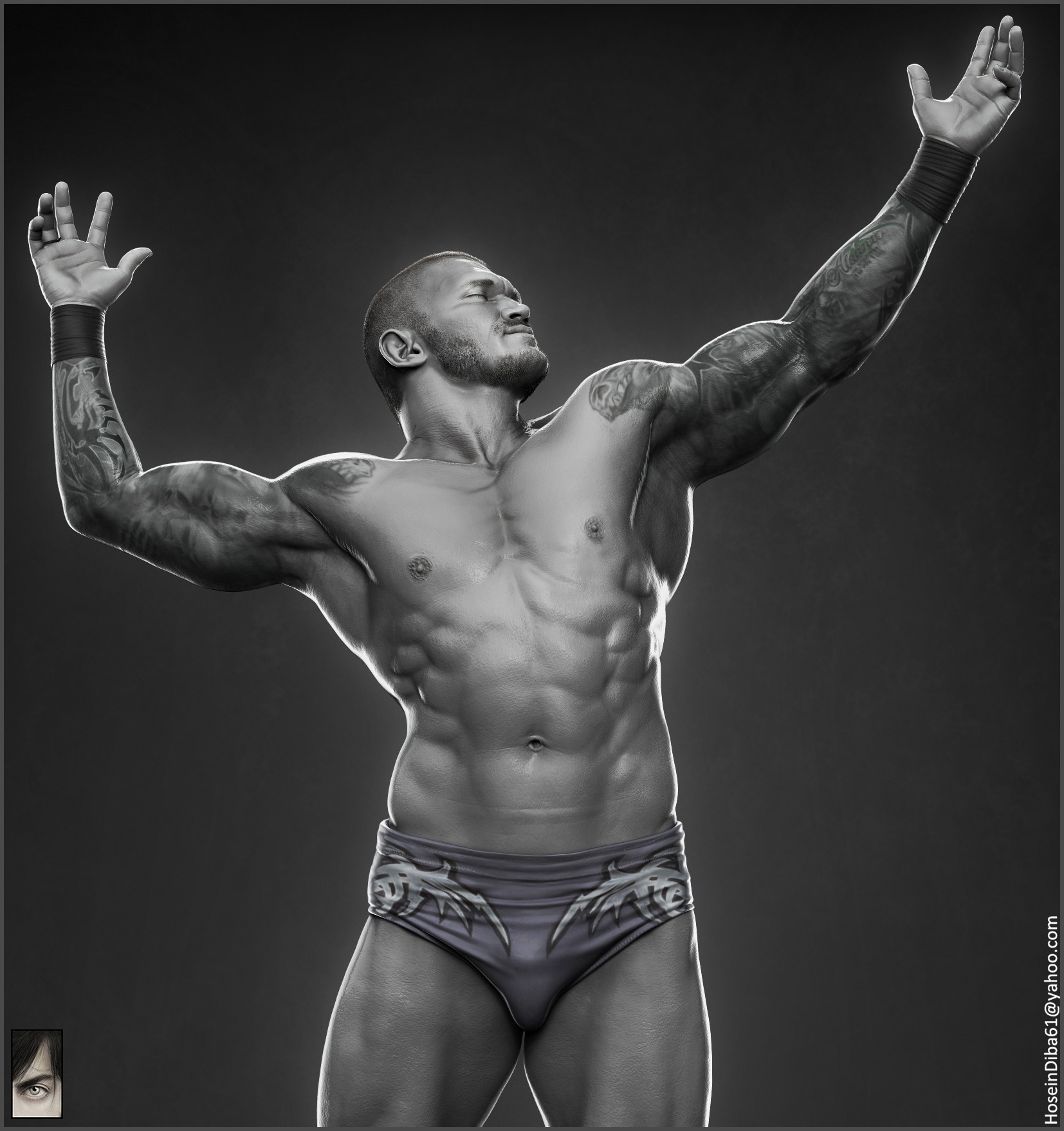 Artstation Randy Orton Wwe Hossein Diba