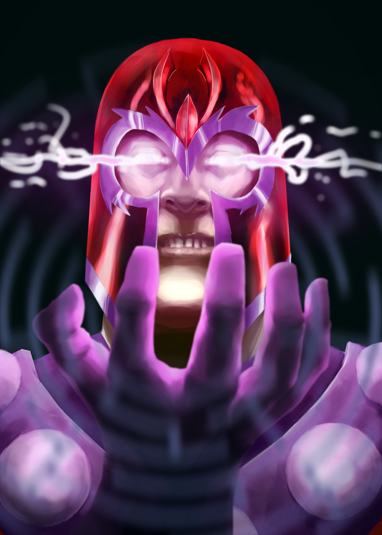 Artstation Magneto Painting James Hanson The most common magneto costume material is metal. artstation magneto painting james hanson