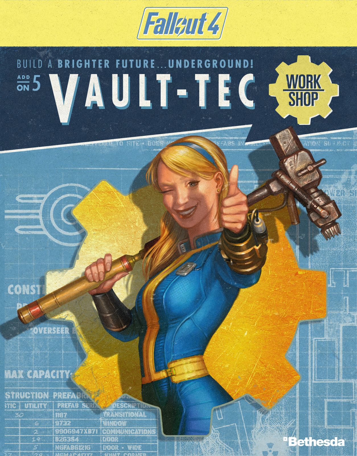 Artstation Fallout 4 Dlc Vault Tec Cover Ray Lederer
