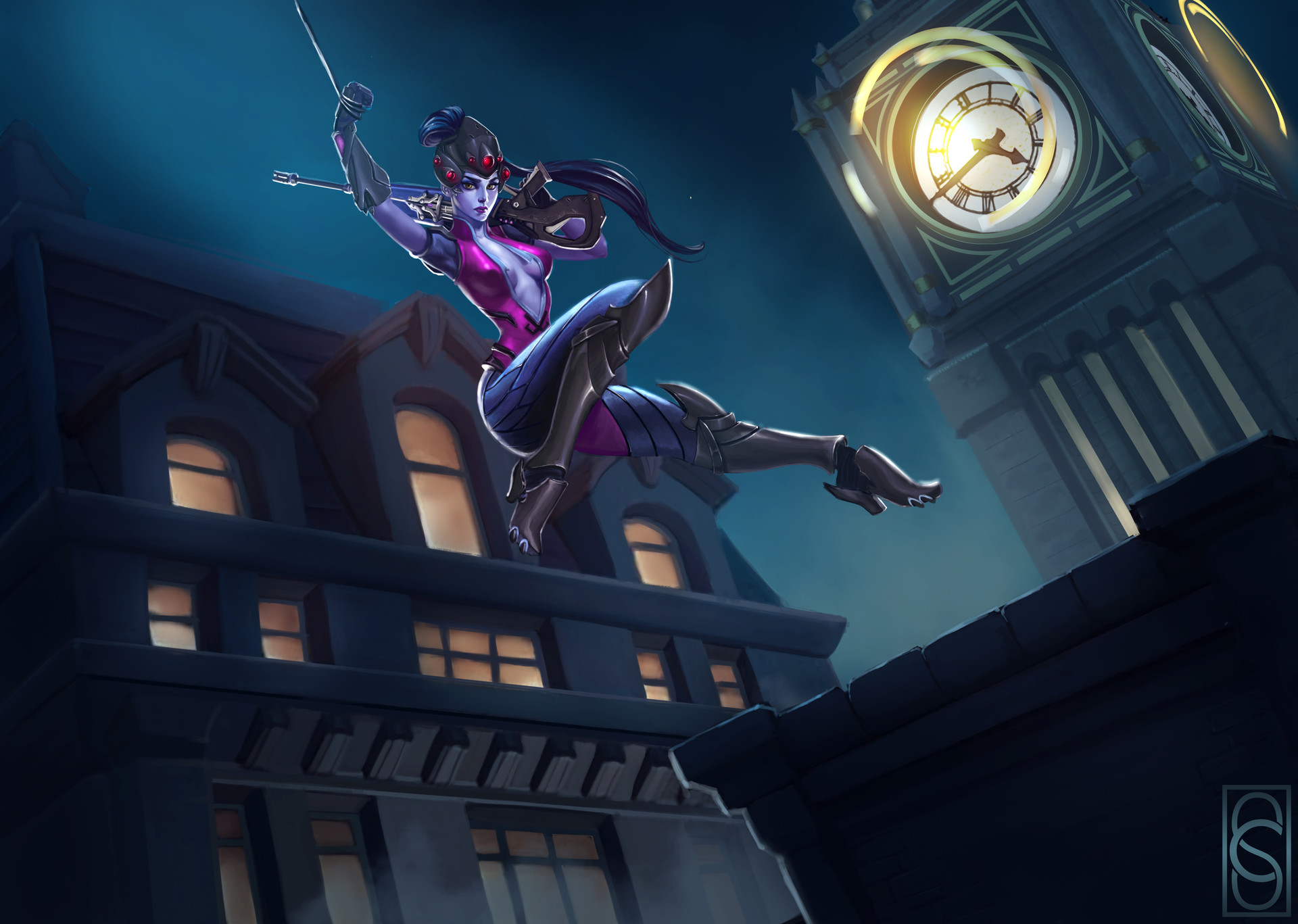 ArtStation - Overwatch widowmaker fanart! , Cristiana Schiavo