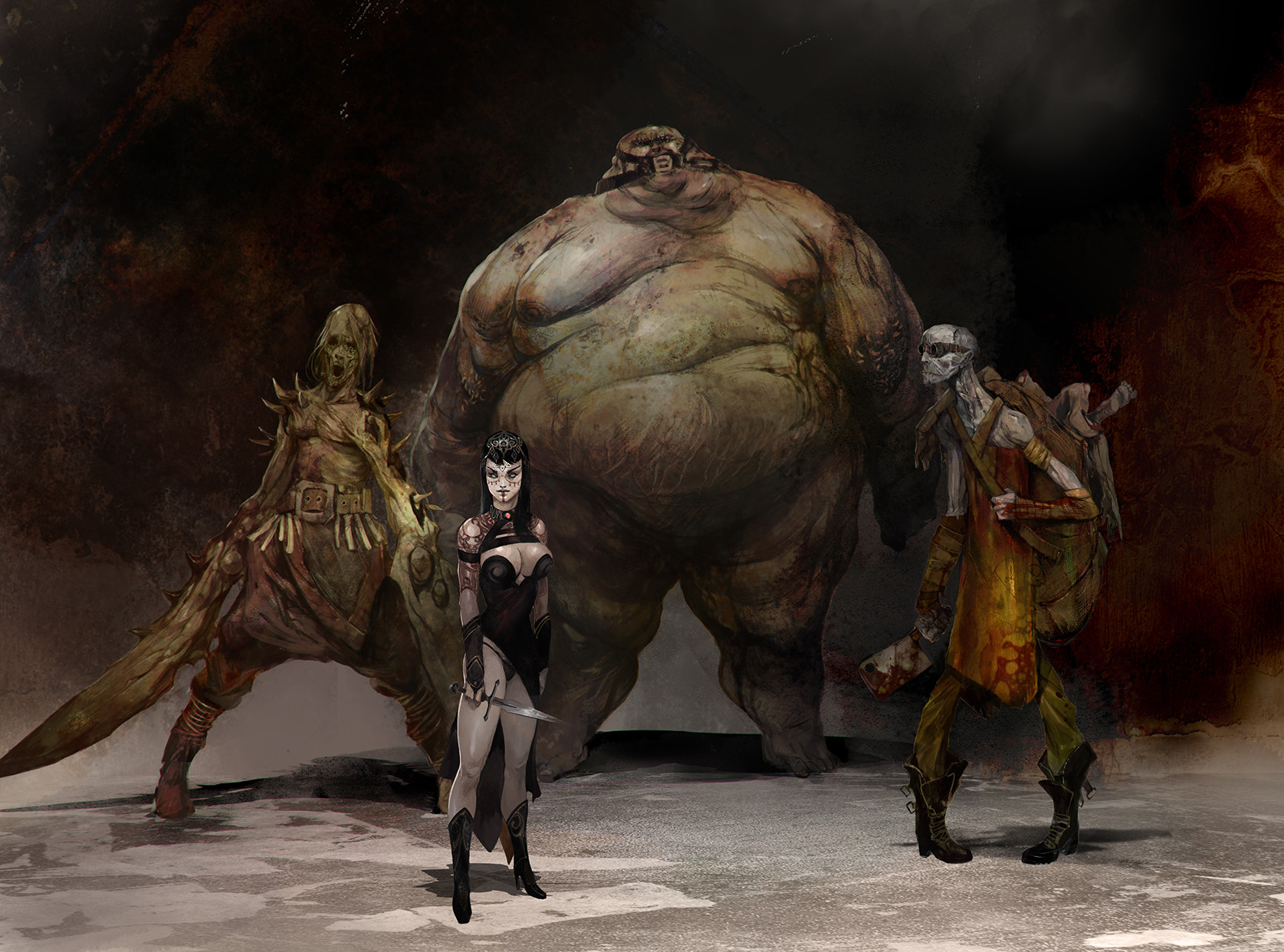 Artstation Hell Characters Commission Svetoslav Petrov