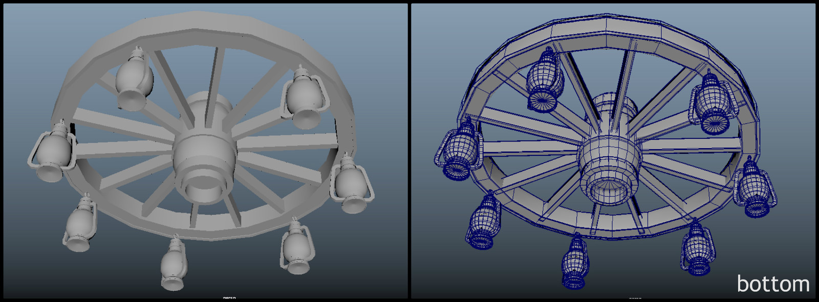 Chandelier, view 1.