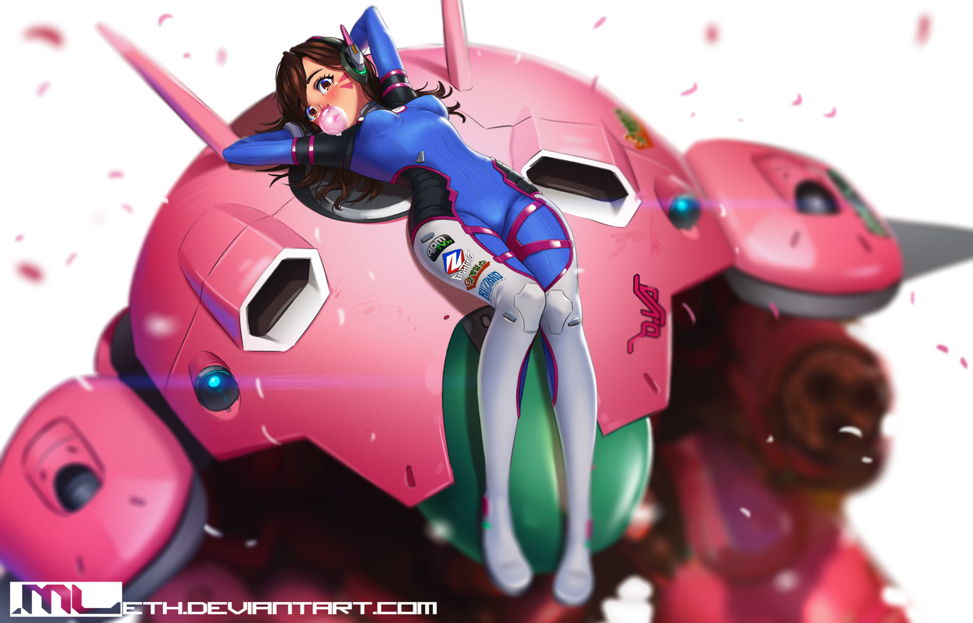 dva with mech pop