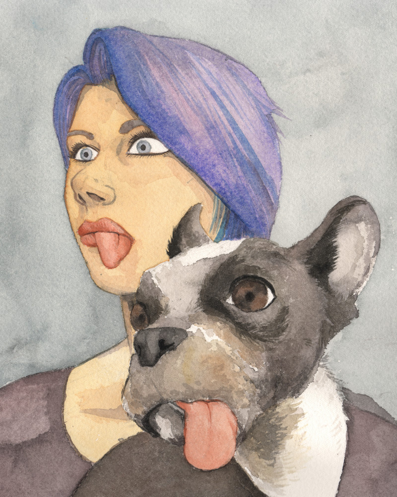 Friend and her dog